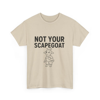 Not Your Scapegoat White and Lights | Bold Mental Health & Narcissism Recovery Tee