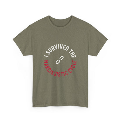I Survived the Narcissistic Cycle – Empowerment Statement T-Shirt | Dark