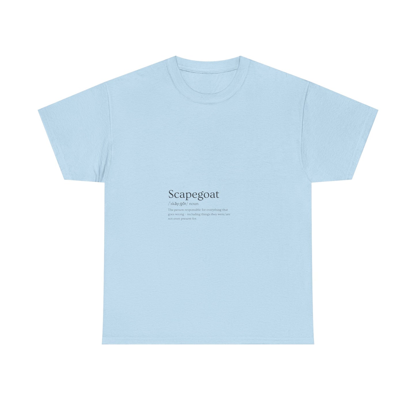 Scapegoat Definition Tee Light colors Edi – Funny Dysfunctional Family Blame Collector Shirt