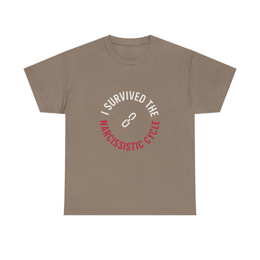 I Survived the Narcissistic Cycle – Empowerment Statement T-Shirt | Dark