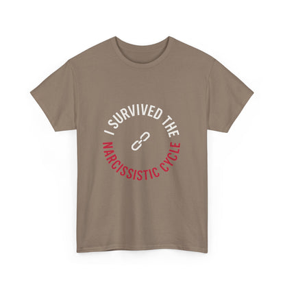 I Survived the Narcissistic Cycle – Empowerment Statement T-Shirt | Dark