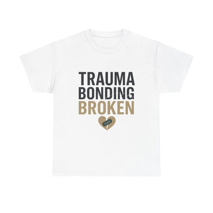 Trauma Bonding Broken Tee – Healing Heart with IRONIC Bandage | Narcissistic Abuse Awareness Shirt | Lights