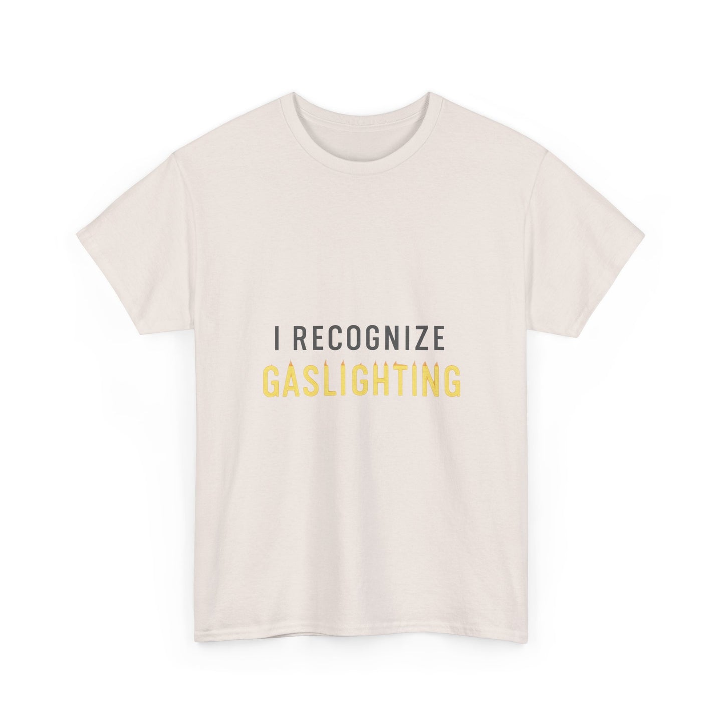 I Recognize Gaslighting – Anti-Gaslighting Awareness Tee | Lights | Narcissist Recovery Shirt