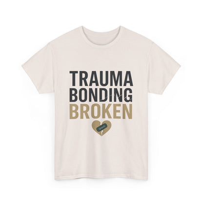 Trauma Bonding Broken Tee – Healing Heart with IRONIC Bandage | Narcissistic Abuse Awareness Shirt | Lights