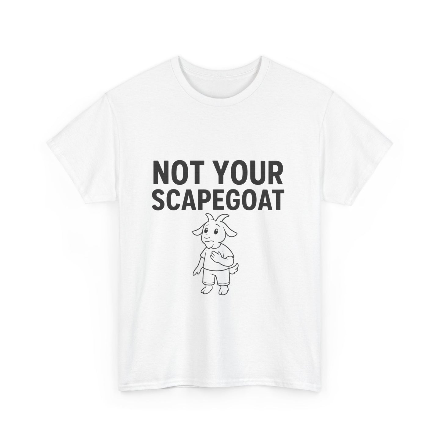 Not Your Scapegoat White and Lights | Bold Mental Health & Narcissism Recovery Tee
