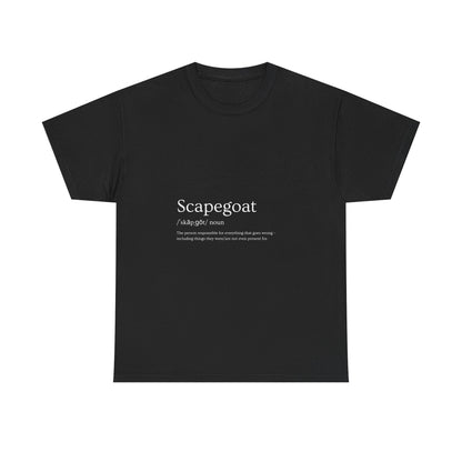 Scapegoat Definition Tee – Funny Dysfunctional Family Blame Collector Shirt