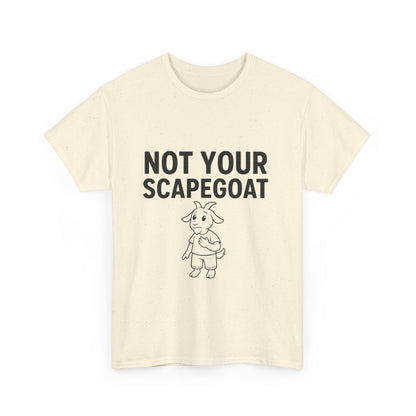 Not Your Scapegoat White and Lights | Bold Mental Health & Narcissism Recovery Tee