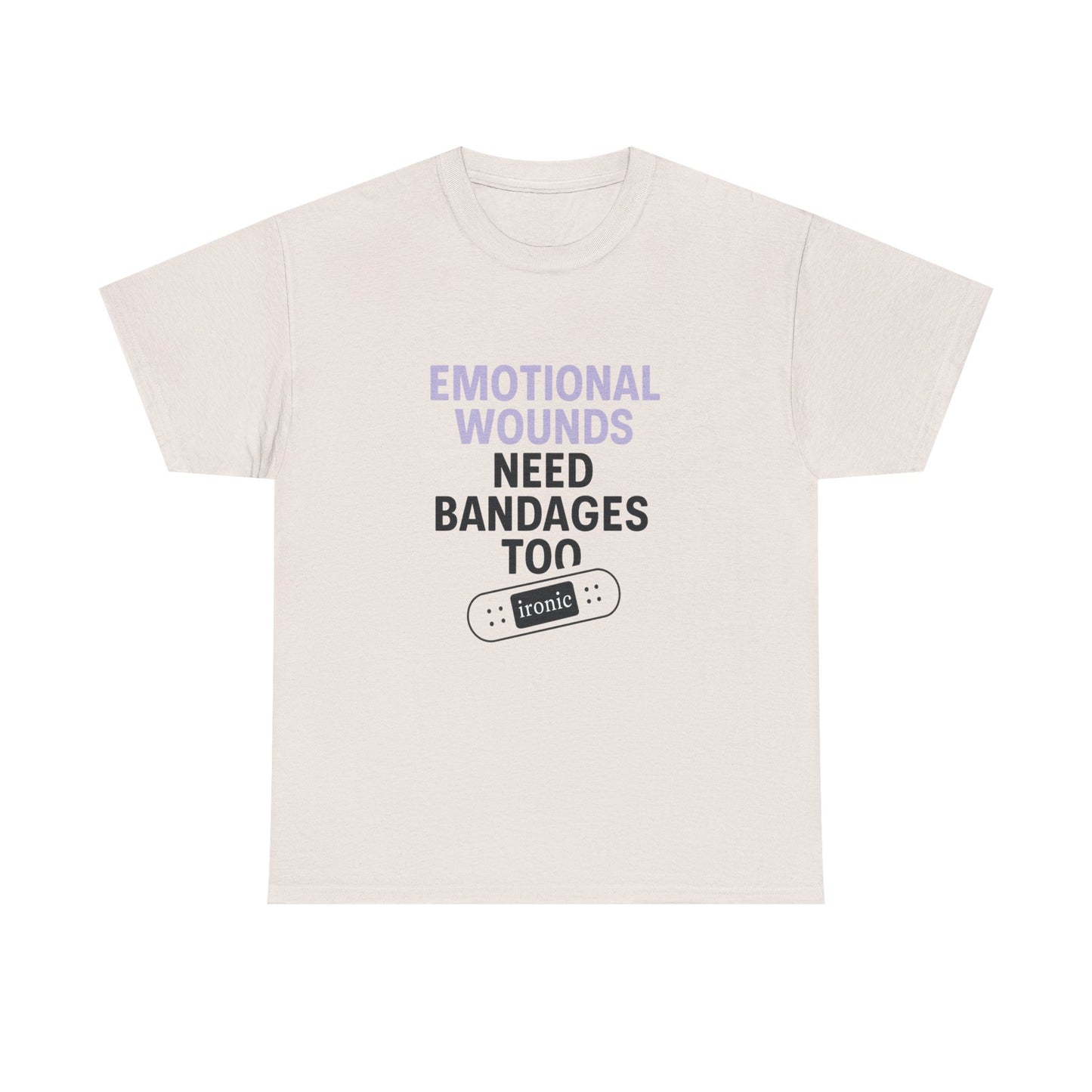 Emotional Wounds Need Bandages Too – Mental Health Awareness T-Shirt | Lights