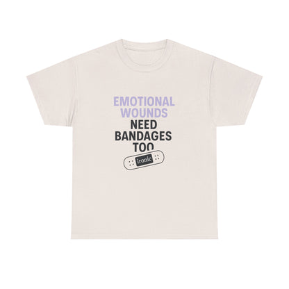 Emotional Wounds Need Bandages Too – Mental Health Awareness T-Shirt | Lights