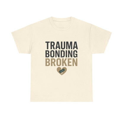 Trauma Bonding Broken Tee – Healing Heart with IRONIC Bandage | Narcissistic Abuse Awareness Shirt | Lights