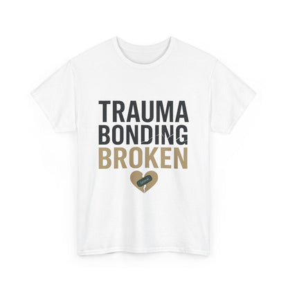 Trauma Bonding Broken Tee – Healing Heart with IRONIC Bandage | Narcissistic Abuse Awareness Shirt | Lights