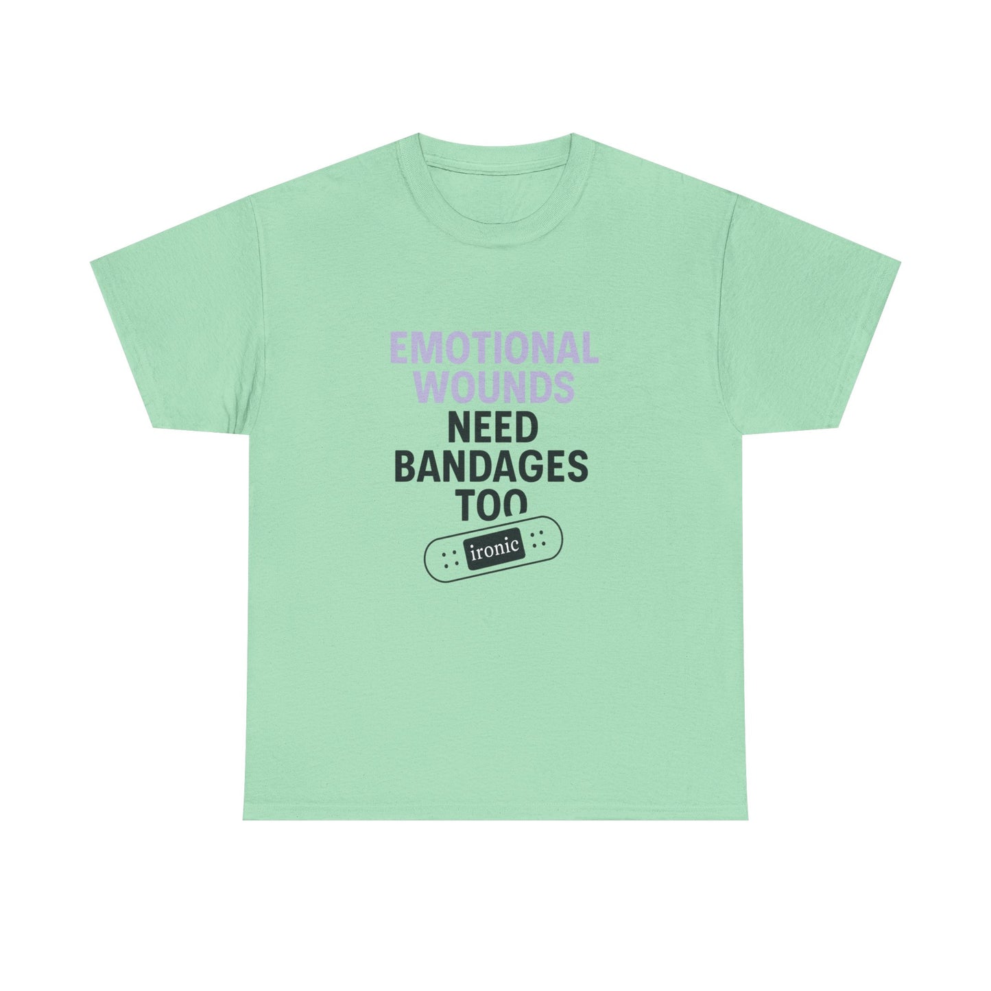 Emotional Wounds Need Bandages Too – Mental Health Awareness T-Shirt | Lights