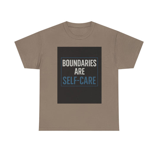 Boundaries Are Self-Care | Mental Health Awareness T-Shirt | Dark