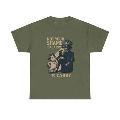 Not Your Shame to Carry Dark Col– Ironic Empowerment Tee