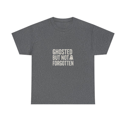 Ghosted But Not Forgotten™ | Retro-Spooky Ghost Graphic T-Shirt (Darks)