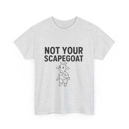 Not Your Scapegoat White and Lights | Bold Mental Health & Narcissism Recovery Tee
