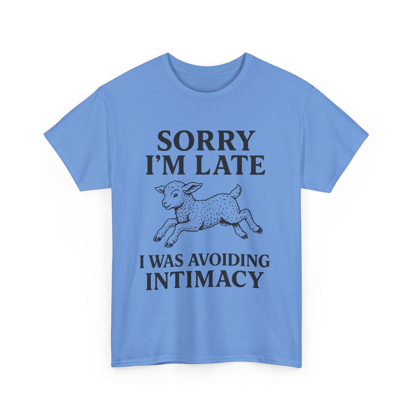 Sorry I’m Late – I Was Avoiding Intimacy | Vintage Lamb T-Shirt