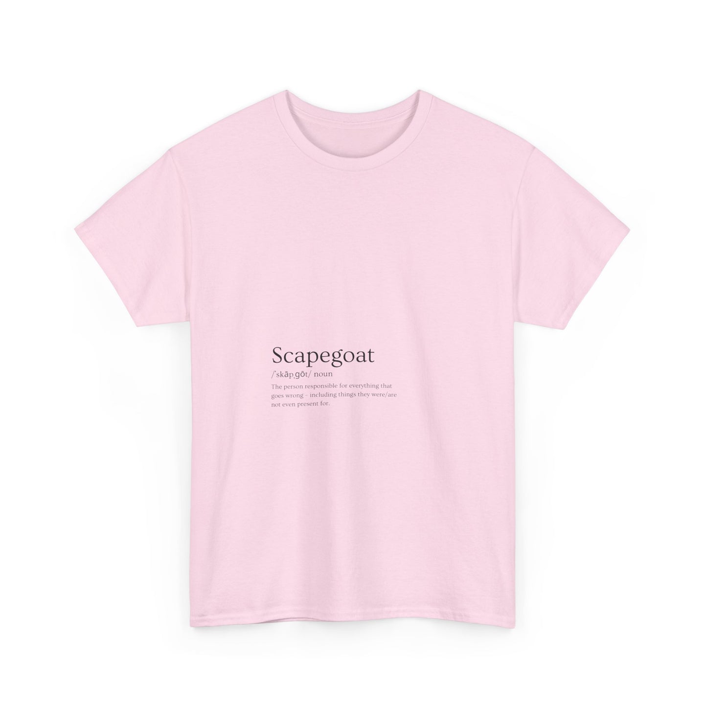Scapegoat Definition Tee Light colors Edi – Funny Dysfunctional Family Blame Collector Shirt