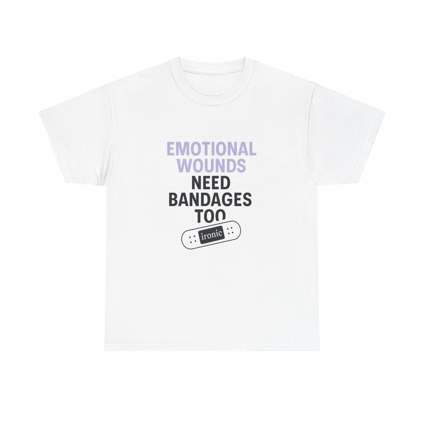 Emotional Wounds Need Bandages Too – Mental Health Awareness T-Shirt | Lights