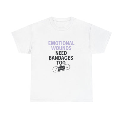 Emotional Wounds Need Bandages Too – Mental Health Awareness T-Shirt | Lights