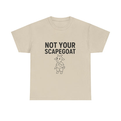 Not Your Scapegoat White and Lights | Bold Mental Health & Narcissism Recovery Tee