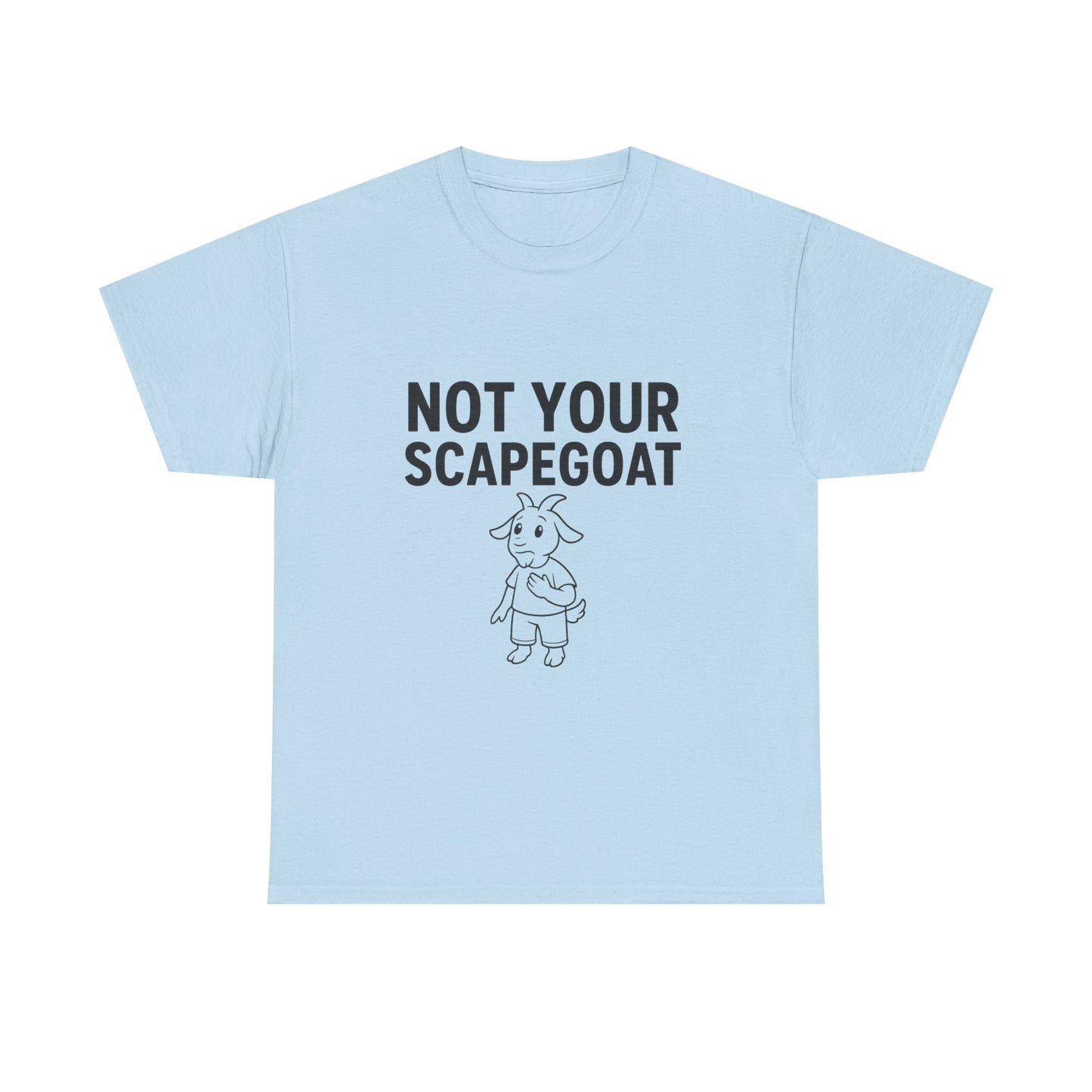 Not Your Scapegoat White and Lights | Bold Mental Health & Narcissism Recovery Tee