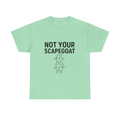 Not Your Scapegoat White and Lights | Bold Mental Health & Narcissism Recovery Tee