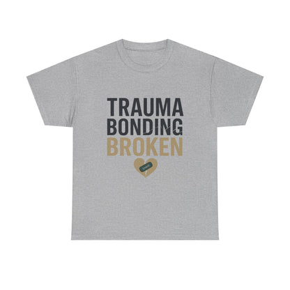 Trauma Bonding Broken Tee – Healing Heart with IRONIC Bandage | Narcissistic Abuse Awareness Shirt | Lights