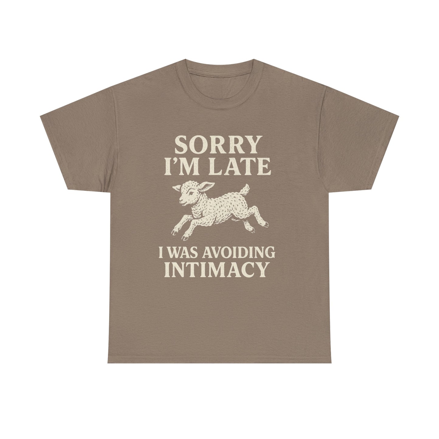 Sorry I’m Late – I Was Avoiding Intimacy | Vintage Lamb T-Shirt