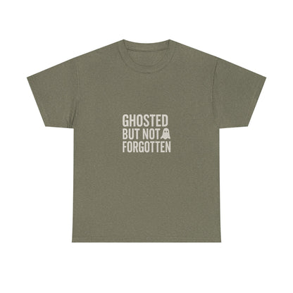 Ghosted But Not Forgotten™ | Retro-Spooky Ghost Graphic T-Shirt (Darks)