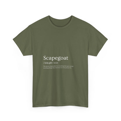 Scapegoat Definition Tee – Funny Dysfunctional Family Blame Collector Shirt