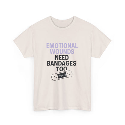 Emotional Wounds Need Bandages Too – Mental Health Awareness T-Shirt | Lights