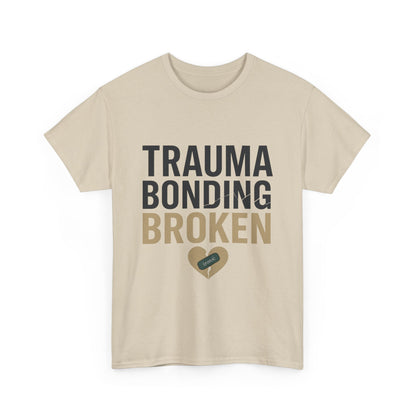 Trauma Bonding Broken Tee – Healing Heart with IRONIC Bandage | Narcissistic Abuse Awareness Shirt | Lights