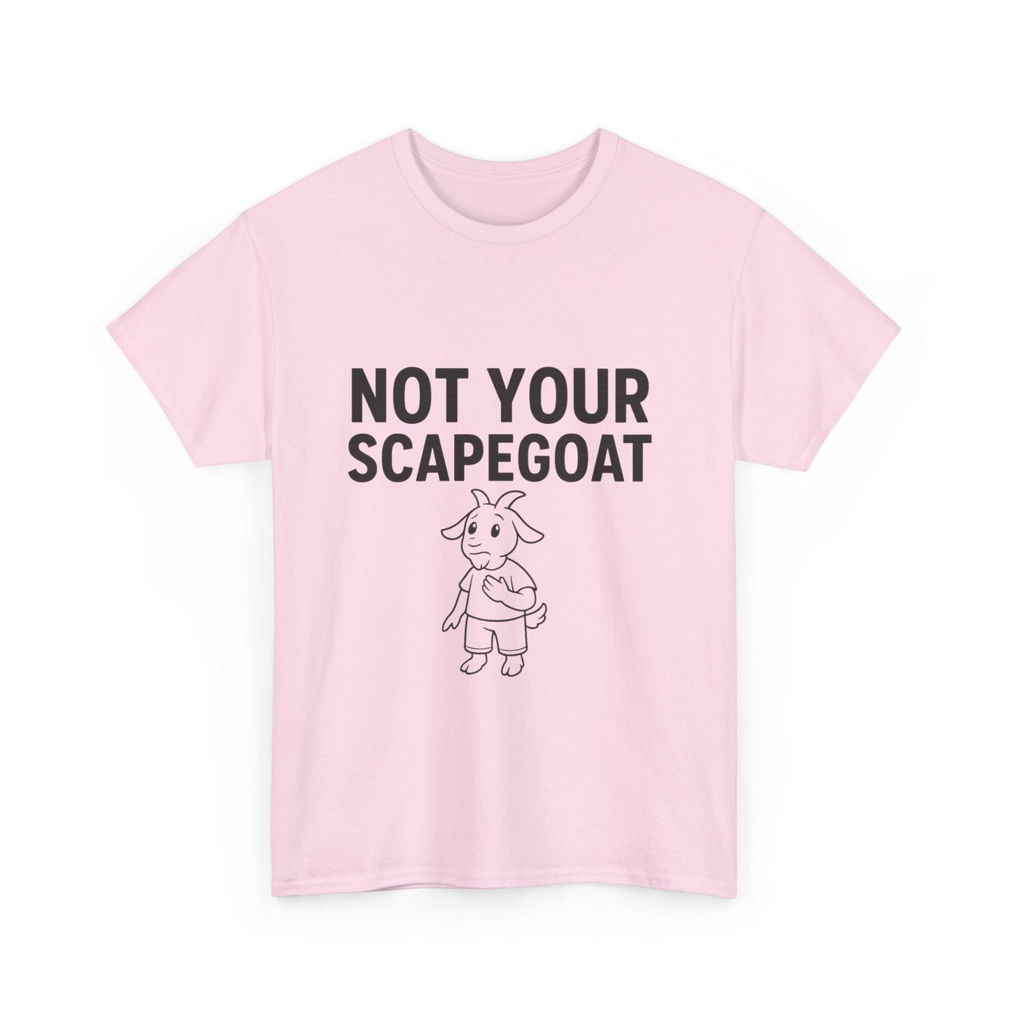 Not Your Scapegoat White and Lights | Bold Mental Health & Narcissism Recovery Tee