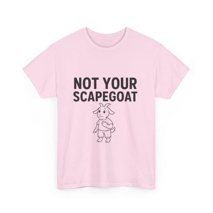 Not Your Scapegoat White and Lights | Bold Mental Health & Narcissism Recovery Tee