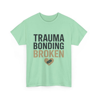 Trauma Bonding Broken Tee – Healing Heart with IRONIC Bandage | Narcissistic Abuse Awareness Shirt | Lights