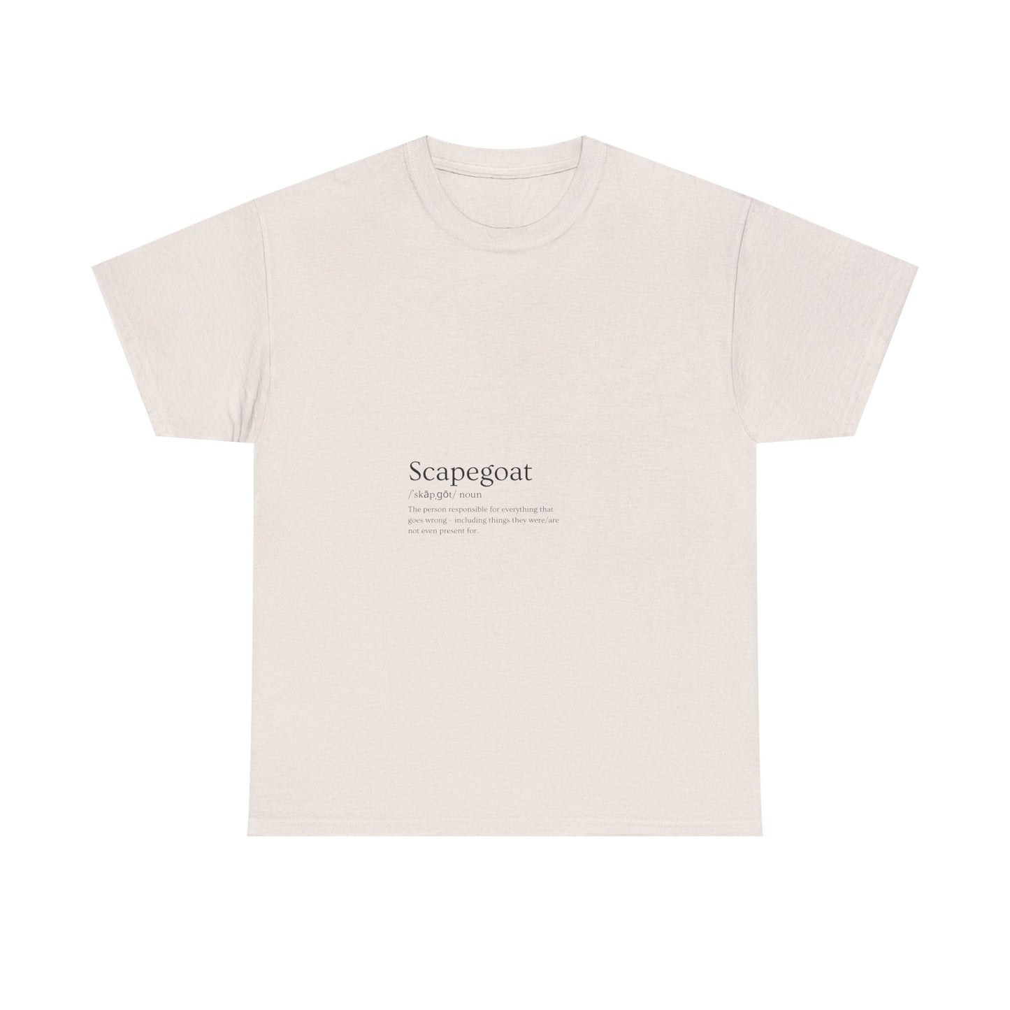 Scapegoat Definition Tee Light colors Edi – Funny Dysfunctional Family Blame Collector Shirt