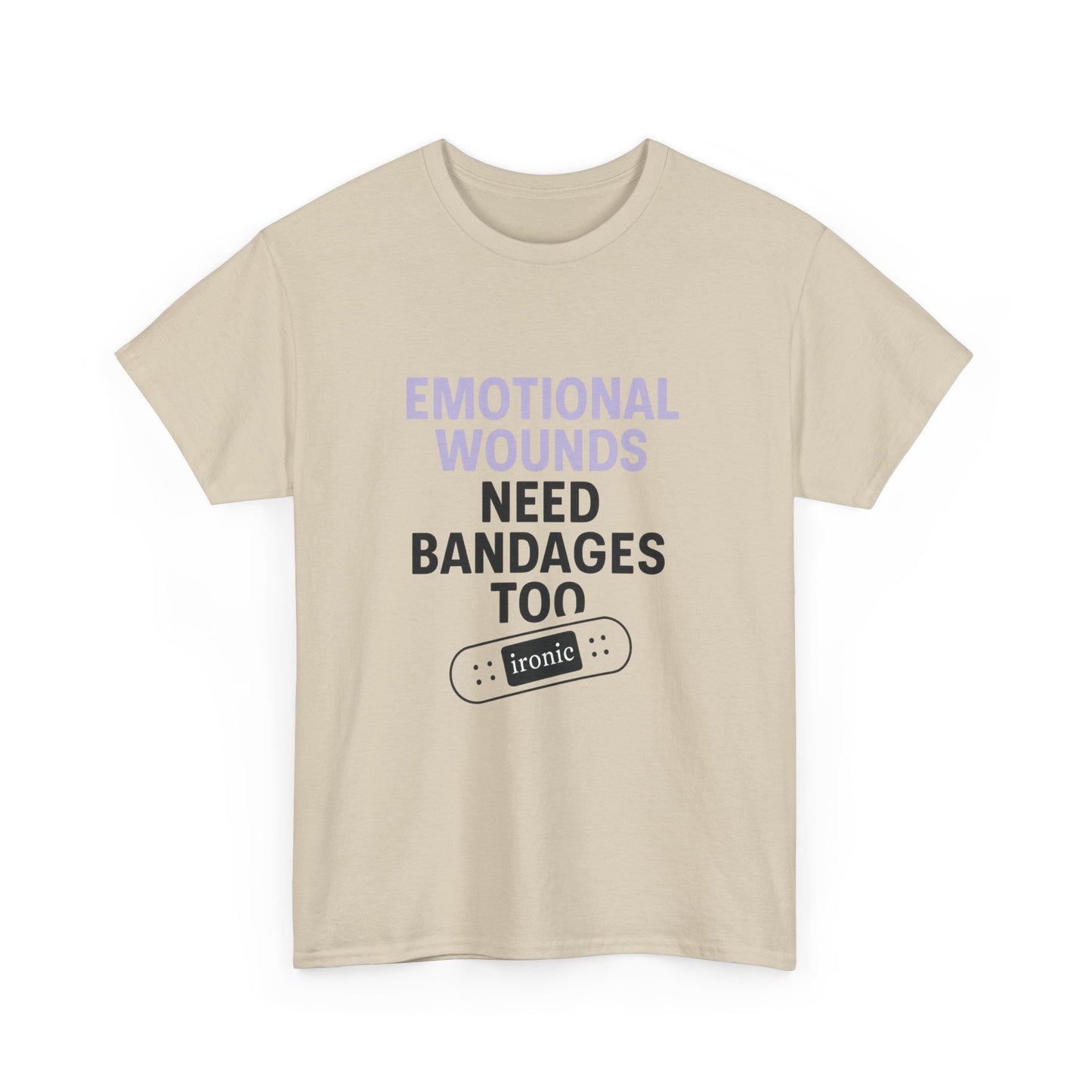 Emotional Wounds Need Bandages Too – Mental Health Awareness T-Shirt | Lights