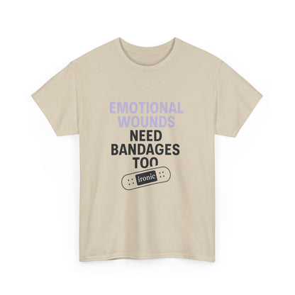 Emotional Wounds Need Bandages Too – Mental Health Awareness T-Shirt | Lights
