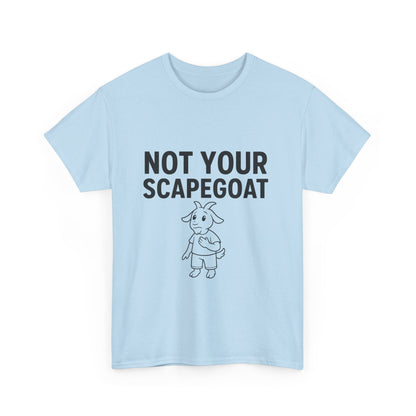 Not Your Scapegoat White and Lights | Bold Mental Health & Narcissism Recovery Tee
