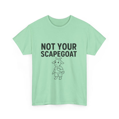 Not Your Scapegoat White and Lights | Bold Mental Health & Narcissism Recovery Tee