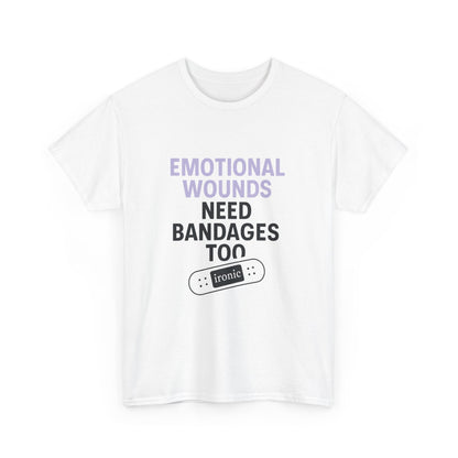 Emotional Wounds Need Bandages Too – Mental Health Awareness T-Shirt | Lights