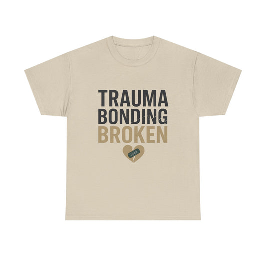 Trauma Bonding Broken Tee – Healing Heart with IRONIC Bandage | Narcissistic Abuse Awareness Shirt | Lights