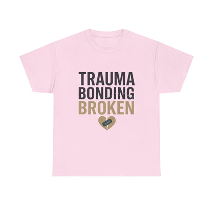 Trauma Bonding Broken Tee – Healing Heart with IRONIC Bandage | Narcissistic Abuse Awareness Shirt | Lights